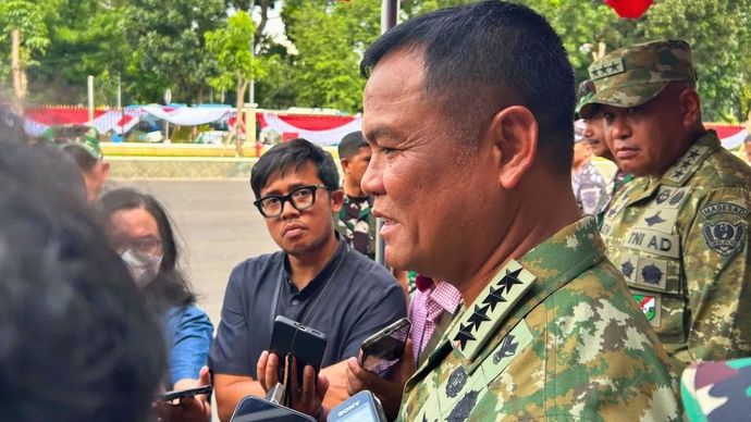 Wakil Panglima TNI Jenderal TNI Tandyo Budi Revita saat ditemui di Jakarta, Rabu, 1 Oktober 2025.