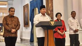 Presiden Prabowo Subianto menggelar sidang kabinet tertutup usai menyampaikan konferensi pers menanggapi kerusuhan buntut demo kenaikan gaji DPR di Istana Negara, Minggu 31 Agustus 2025.