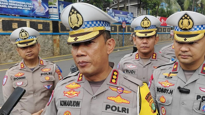 Direktur Lalu Lintas Polda Metro Jaya, Kombes Pol Komarudin. ANTARA/Ilham Kausar