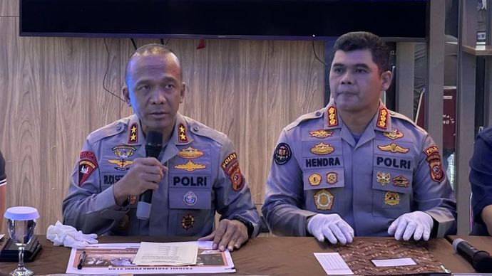 Kapolda Jabar Irjen Pol Rudi Setiawan saat memberikan keterangan di Mapolda Jabar, Kota Bandung, Rabu 3 Septemmber 2025. (ANTARA/Rubby Jovan)