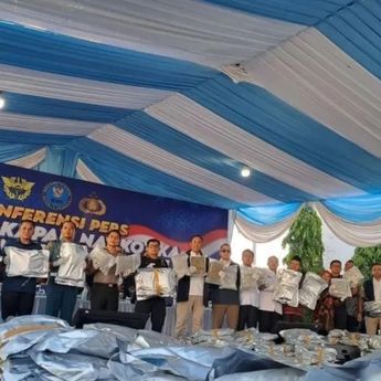 BNN Gagalkan Penyelundupan 3,37 Ton Kuncup Bunga Cannabinoid dari Thailand, 12 Orang Ditangkap