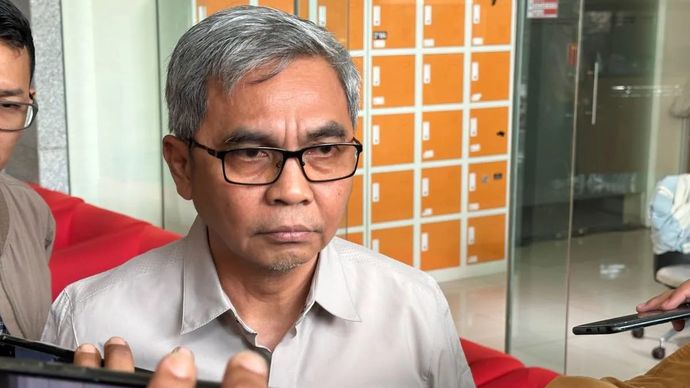 Ketua Komisi Pemberantasan Korupsi Setyo Budiyanto saat memberikan keterangan di Gedung Merah Putih KPK, Jakarta, Kamis 31 Juli 2025. (ANTARA/Rio Feisal)