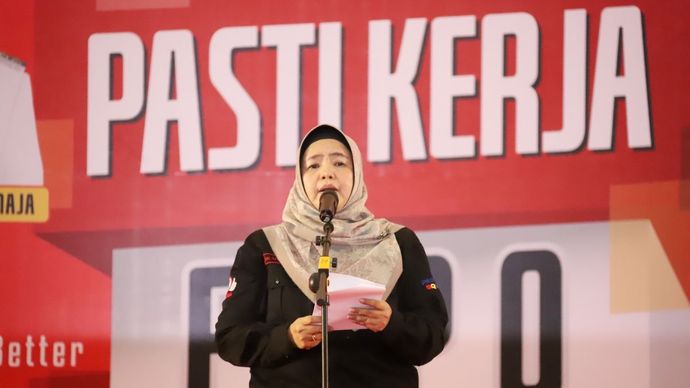 Plt. Kepala Dinas Ketenagakerjaan Kabupaten Bekasi Nur Hidayah Setyowati.