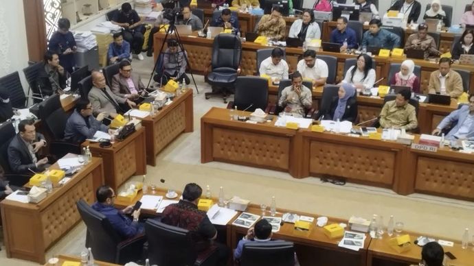 Ketua Badan Legislasi DPR RI Bob Hasan saat memimpin rapat evaluasi Prolegnas di kompleks parlemen, Jakarta, Selasa 9 September 2025. ANTARA/Bagus Ahmad Rizaldi.