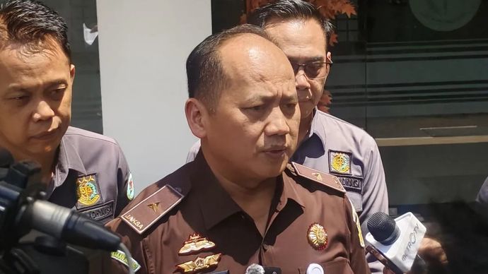 Kepala Pusat Penerangan Hukum Kejaksaan Agung Anang Supriatna memberikan keterangan pers di Gedung Kejaksaan Agung, Jakarta, Rabu 27 Agustus 2025. ANTARA/Nadia Putri Rahmani