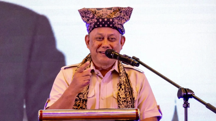 Kepala Kepala BGN Dadan Hindayana menjelaskan rencana pengelompokan SPPG di Kota Padang, Rabu, (22/4/2026). ANTARA/Muhammad Zulfikar