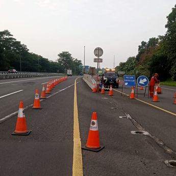Contraflow Km 44-46 Ruas Tol Jagorawi Arah Puncak Diberlakukan Pagi Ini