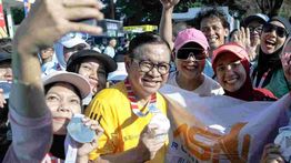 Pramono Ikut Lari di JRF 2025, Dorong Jakarta jadi Sport Tourism