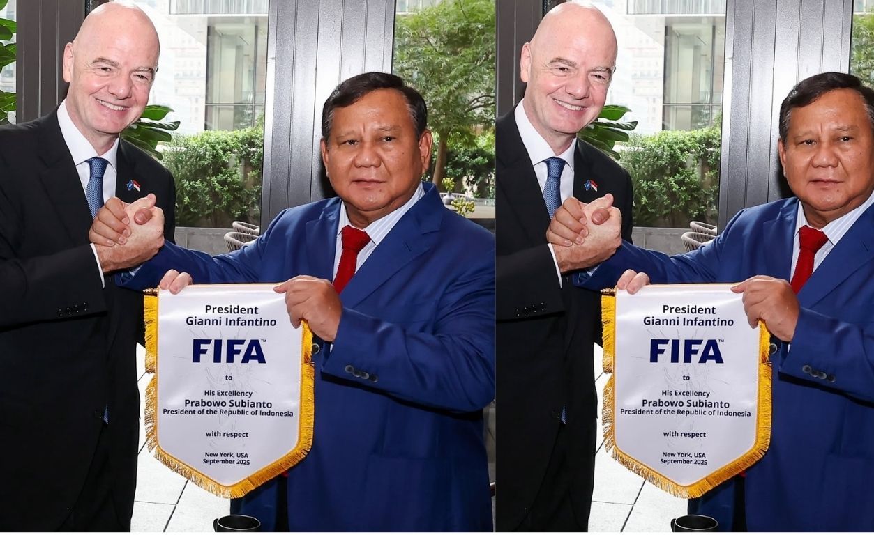 Presiden Prabowo Subianto bertemu dengan Presiden FIFA Gianni Infantino  <b>(Instagram @gianni_infantino)</b>