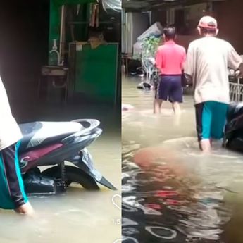 Banjir Masih Rendam Kawasan Rusun Bumi Cengkareng Indah Jakbar