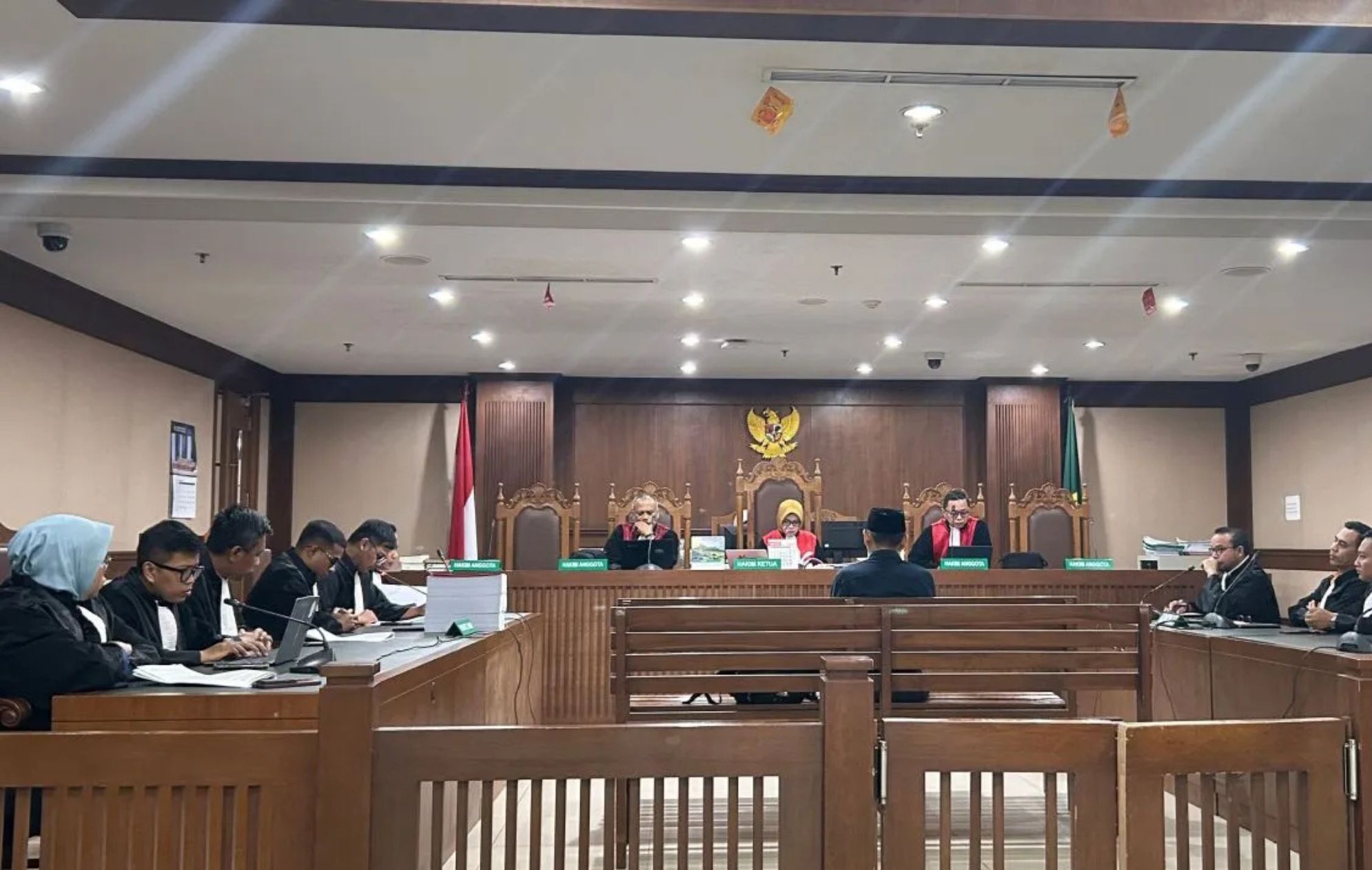 Ketua Ombudsman RI (ORI) periode 2026 Hery Susanto dalam sidang pembacaan surat tuntutan di Pengadilan Tipikor pada Pengadilan Negeri Jakarta Pusat, Kamis (24/9/2026) <b>(Antara)</b>