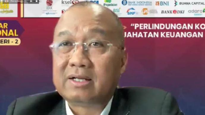 Arsip - Deputi Komisioner Pengawas Perilaku Pelaku Usaha Jasa Keuangan dan Perlndungan Konsumen OJK Sarjito dalam Webinar Nasional Seri-2 bertajuk 