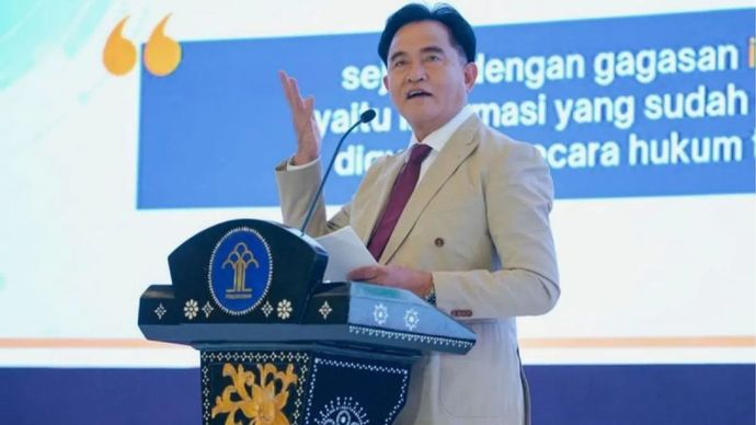 Menko Kumham Imipas Yusril Ihza Mahendra dalam 