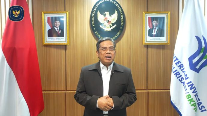 Deputi Bidang Promosi Penanaman Modal Kementerian Investasi dan Hilirisasi/BKPM, Nurul Ichwan, menyampaikan paparan terkait realisasi investasi semester pertama tahun 2026 yang mencapai Rp1,010,6 triliun serta berhasil menyerap 1.448.000 tenaga kerja baru di sektor riil.