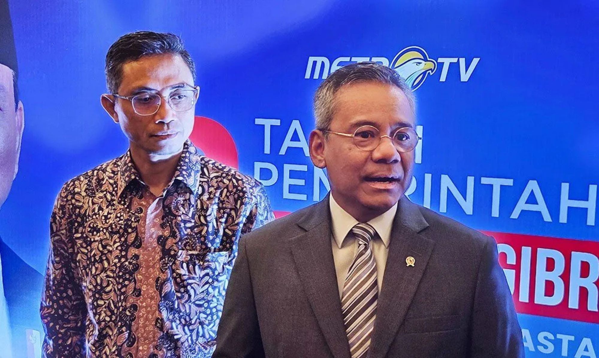 Menteri Keuangan Suahasil Nazara dalam konferensi pers di Jakarta, Kamis (8/10/2026).  <b>(Antara)</b>