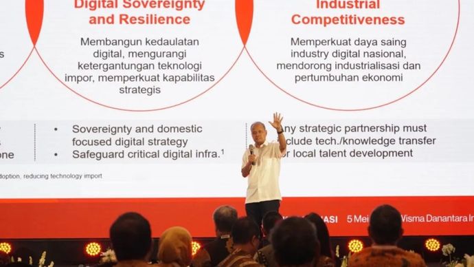 Arsip - Chief Technology Officer (CTO) Danantara Sigit Puji Santosa memimpin Rapat Koordinasi Transformasi Digital BUMN yang dihadiri oleh sekitar 60 perusahaan holding utama BUMN di Jakarta, Kamis (7/5/2026