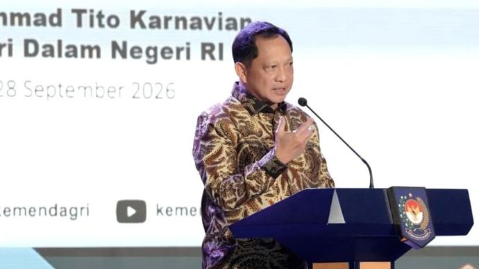 Kemendagri beri penghargaan daerah berprestasi regional Papua Menteri Dalam Negeri Muhammad Tito Karnavian.