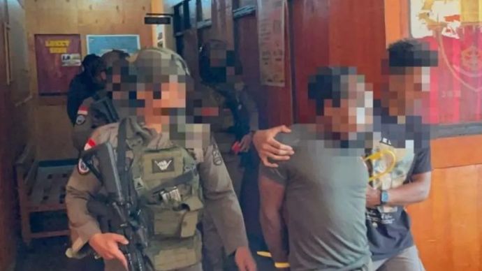 Tim gabungan dari Satgas ODC dan Polres Puncak Jaya menangkap anggota KKB.
