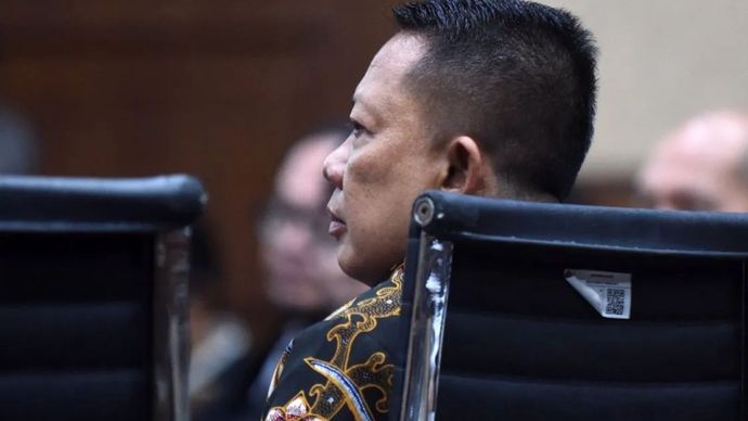 Terdakwa kasus dugaan pemerasan dan tindak pidana pencucian uang (TPPU) Febrie Adriansyah mengikuti sidang dengan agenda tanggapan JPU atas nota perlawanan yang diajukan dirinya bersama tim kuasa hukum di Pengadilan Tipikor, Jakarta, Rabu (21/10/2026). Dalam tanggapannya JPU meminta majelis hakim untuk menolak nota perlawanan yang diajukan mantan Jaksa Agung Muda Tindak Pidana Khusus Kejaksaan Agung Febrie Adriansyah dan melanjutkan persidangan ke tahap berikutnya.