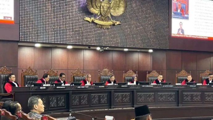 Mahkamah Konstitusi menggelar sidang pengucapan putusan terhadap 20 permohonan di ruang sidang utama gedung I MK, Jakarta, Kamis (29/10/2026). 