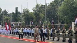 Menhan Sjafrie Sambut Menhan Sudan dengan Upacara Kehormatan