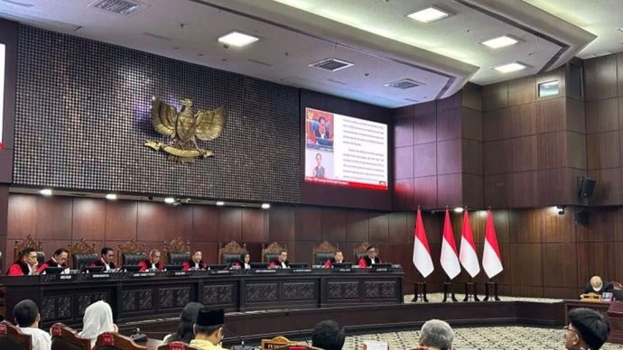Mahkamah Konstitusi (MK) menggelar sidang pengucapan putusan/ketetapan terhadap 20 permohonan di Ruang Sidang Utama Gedung I MK, Jakarta, Selasa (29/9/2026). 