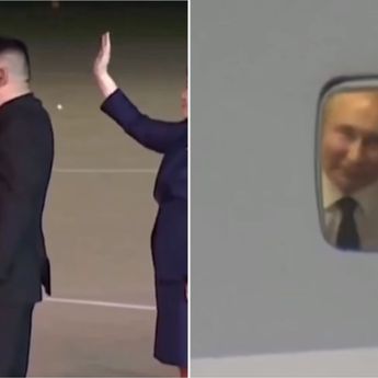 Momen Kim Jong Un Sedih Usai Vladimir Putin Pamit Pulang