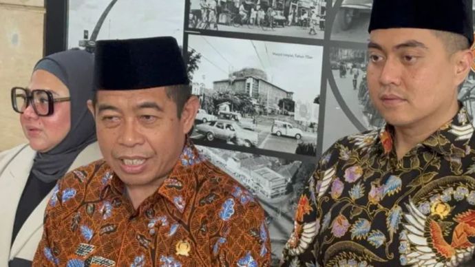 Potrert - Ketua DPRD Provinsi DKI Jakarta Khoirudin saat di datangi ke Gedung Badan Pemeriksa Keuangan Perwakilan DKI Jakarta