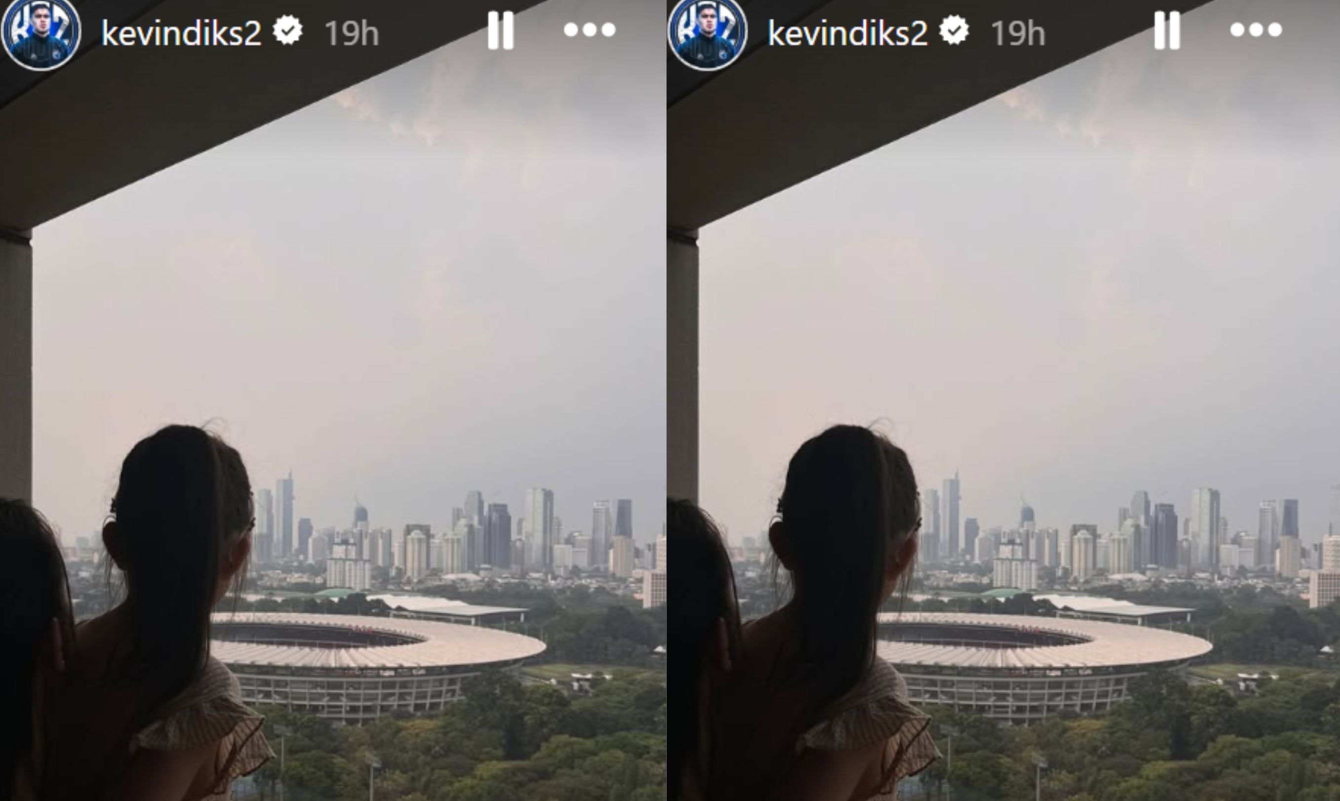 Istri dan anak Kevin Diks di Jakarta <b>(Instagram @kevindiks2)</b>