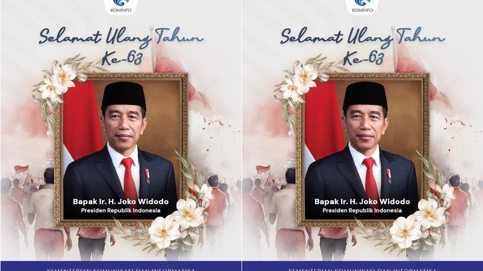 Ucapan Selamat Ulang Tahun Jokowi dari Kominfo