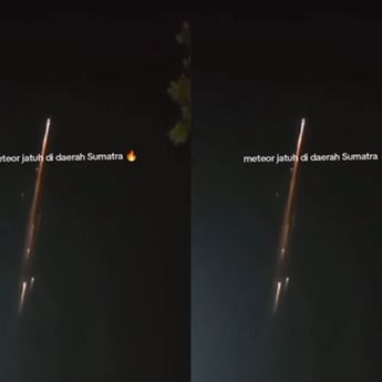 Viral Diduga Meteor Jatuh Hiasi Langit Sumsel, Netizen: Jangan Mendarat di Indonesia Kena Pajak