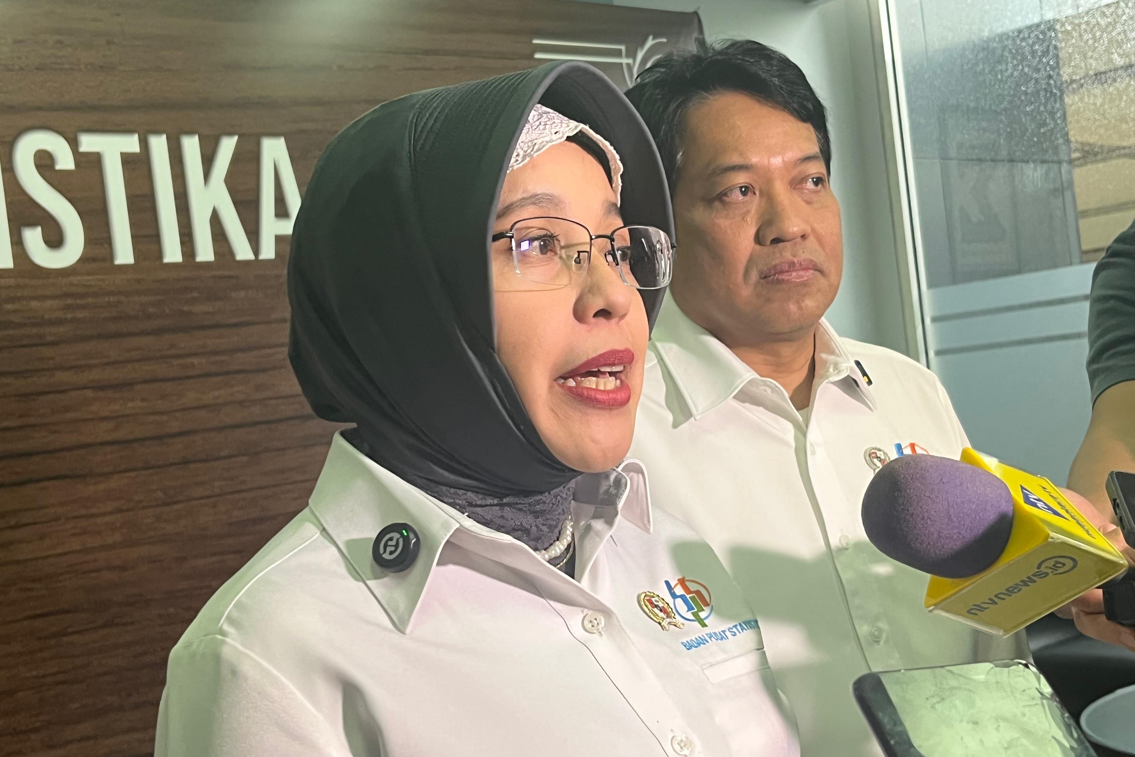 Kepala BPS RI, Amalia Adininggar Widyasanti <b>( NTVNews.id/Adiansyah)</b>