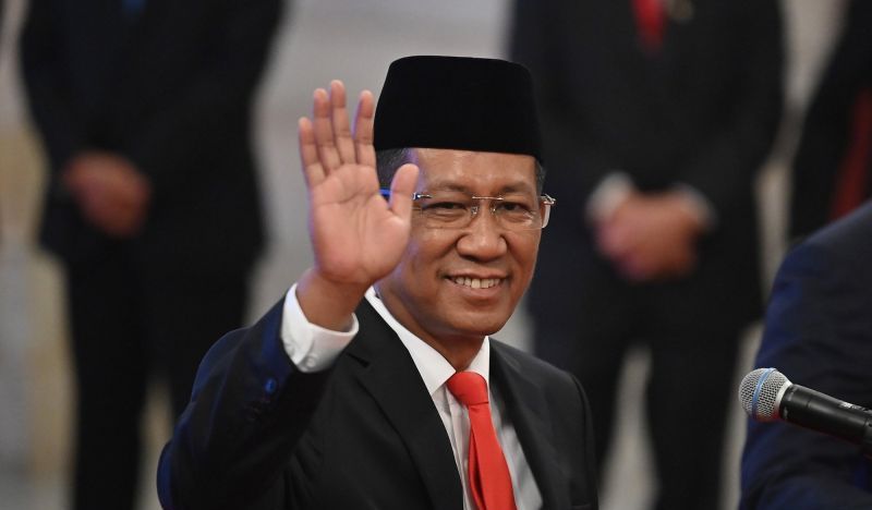 Pelantikan Menteri Hukum dan HAM Supratman Andi Agtas di Istana Negara, Jakarta, Senin, 19 Agustus 2024.  <b>(ANTARA PHOTO/Sigid Kurniawan/rst)</b>