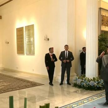 Momen Megawati Diapit Prabowo dan Gibran di Peringatan Hari Lahir Pancasila