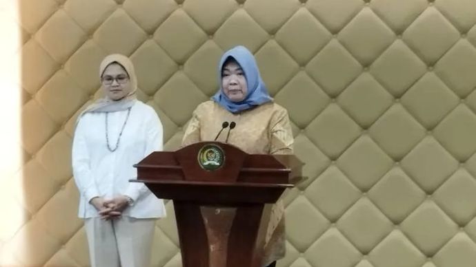 Sekretaris Jenderal MPR RI Siti Fauziah di kompleks parlemen, Jakarta, Rabu (13/8/2025).