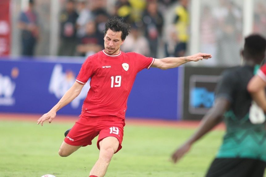 Thom Haye saat memperkuat timnas Indonesia melawan Irak <b>(dok PSSI)</b>