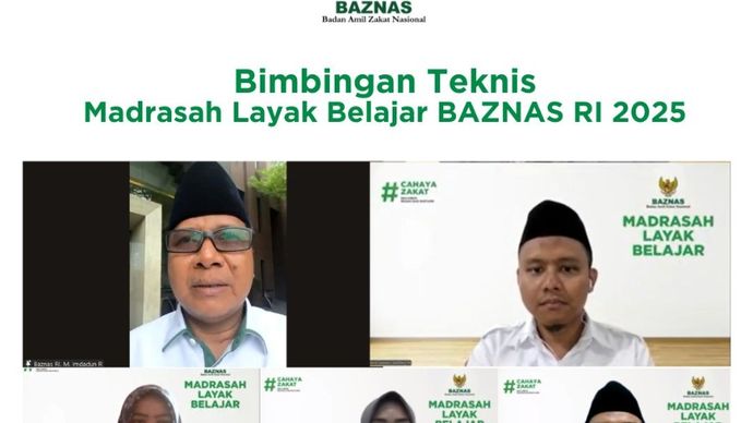 Bimbingan Teknis Online Madrasah Layak Belajar Baznas RI 2025