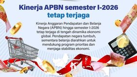 Infografik ini menunjukkan bahwa kinerja Anggaran Pendapatan dan Belanja Negara (APBN) hingga semester I-2026 tetap terjaga meskipun perekonomian global masih menghadapi berbagai tantangan. 