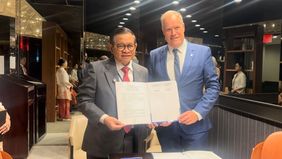 Gubernur DKI Jakarta, Pramono Anung menandatangani nota kesepahaman kerja sama strategis dengan Wali Kota Heidelberg, Jerman, Eckart Würzner, dalam pertemuan bilateral di sela-sela High-Level Political Forum on Sustainable Development yang digelar di