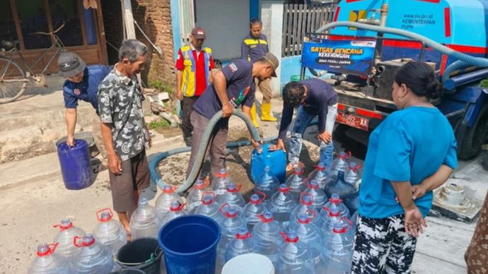 Kementerian Pekerjaan Umum (PU) telah menangani 294 titik kekeringan akibat el nino di seluruh Indonesia hingga akhir Juli 2026.