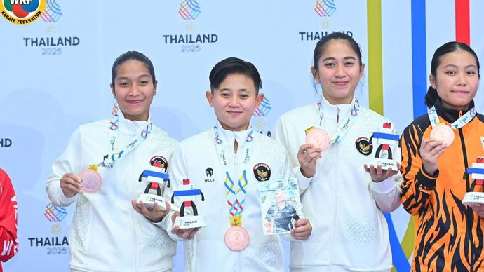Atlet Lembaga Karate-Do Indonesia (Lemkari) Raih Emas di SEA Games