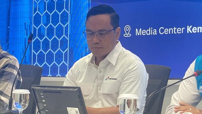 Direktur Utama Pertamina Simon Aloysius Mantiri  (Ntvnews.id-Muslimin Trisyuliono).