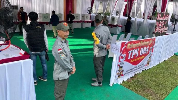 TPS yang dikunjungi Prabowo <b>(ANTARA/Fathur Rochman)</b>