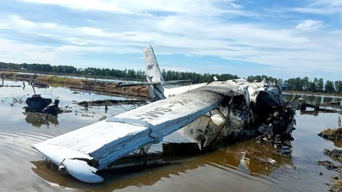 Pesawat SAM AIR Jatuh di Gorontalo