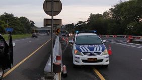PT Jasa Marga (Persero) memberlakukan contraflow di ruas Tol Jagorawi arah Puncak pada H+3 Lebaran 2025 atau 4 April 2025.
