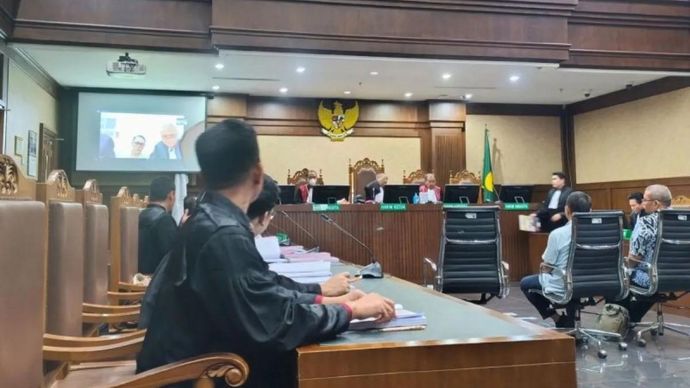 Sidang pembacaan surat dakwaan terkait kasus dugaan korupsi pengelolaan timah di Pengadilan Tipikor Jakarta, Rabu (31/7/3024). <b>(ANTARA/Agatha Olivia Victoria)</b>