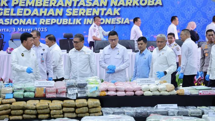 BNN Amankan Ganja-Sabu Mencapai Rp1 Triliun