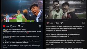 Viral, Justin Hubner Diduga Ganti Caption Unggahan IG Soal Perpisahan Shin Tae-yong