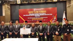 Komisi Pemilihan Umum (KPU) Provinsi Sumatera Utara (Sumut) menetapkan pasangan Bobby Nasution-Surya se sebagai pasangan terpilih Gubernur dan Wakil Gubernur di Pilkada 2024.