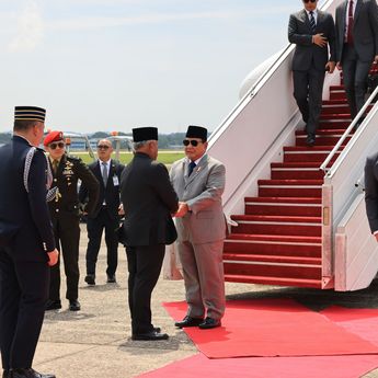 Prabowo Tiba di Brunei Darussalam untuk Bertemu Sultan Hassanal Bolkiah